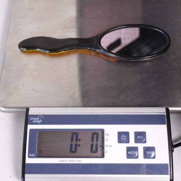 Hand Painted Kitty Cat Beauty Hand Mirror Feline Kitten Art Decor Decoration - Picture 8 of 8